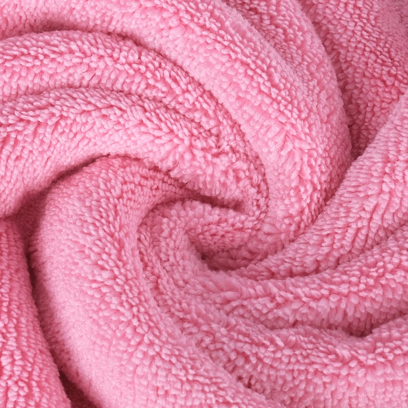 POLYTE Premium Lint Free Microfiber Washcloth Face Towel, 13 x 13 in, Set of 6 (Pink) - Image 3